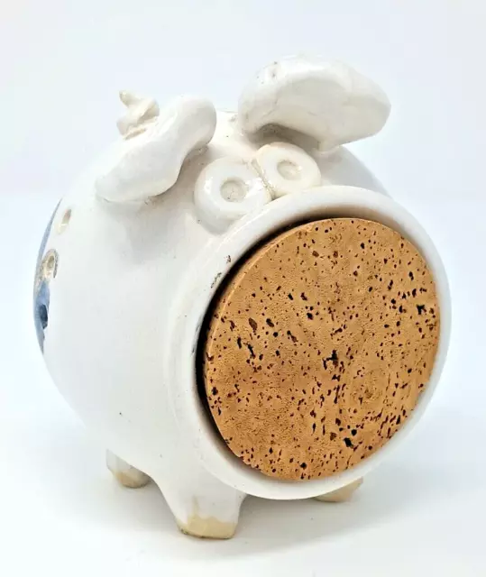 Stoneware Pottery PIG PIGGY Pomander Potpourri Scent Holder Air Freshener Cork