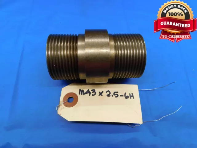 Shop Made M43 X 2.5 6H Metric Thread Plug Gage 43 Inspection Check