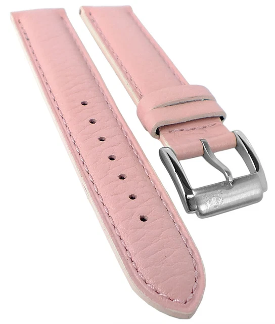 Bracelets De Montre ZRC En Cuir Grain Crocodile - 18mm, Rose Et Turquoise - Neufs Avec étiquettes