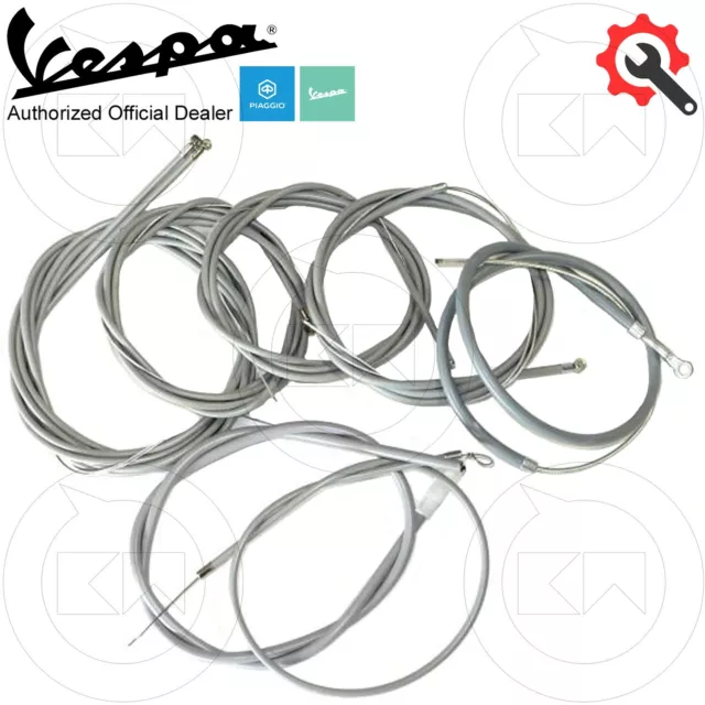 Kit Cavi + Guaina Completo Trasmissione Fili Vespa Px 125/150/200 Arcobaleno