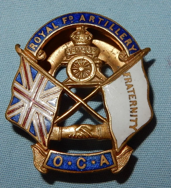 WW1 ERA RFA ROYAL FIELD ARTILLERY Old Comrades Association OCA BADGE