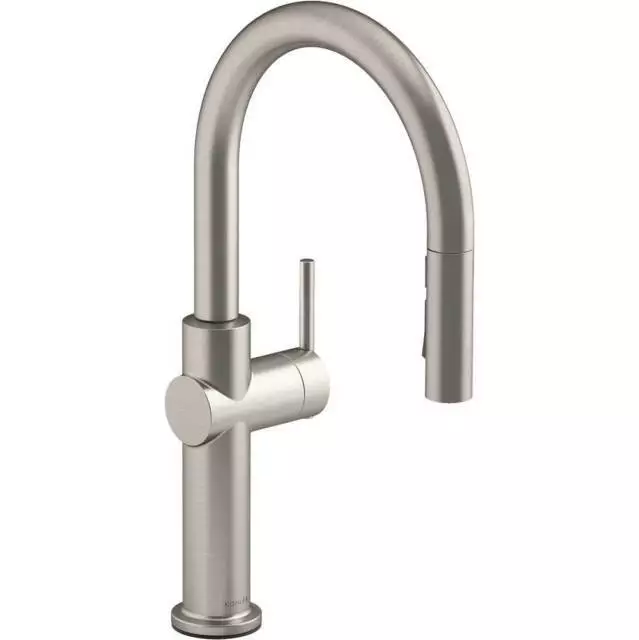 Kohler 22972-VS Crue Kitchen Sink Faucet w/ Pull Down Sprayer, Vibrant Stainless