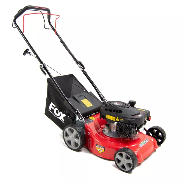 Petrol Lawn Mower Self Propelled Turbo Wolf Fox 16" 40cm Lawnmower