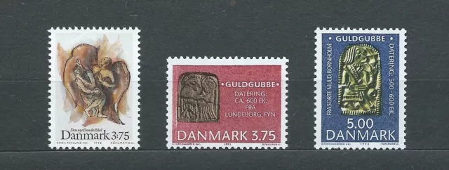 DANEMARK - 1992-93 YT 1048 à 1050 - TIMBRES NEUFS** MNH LUXE
