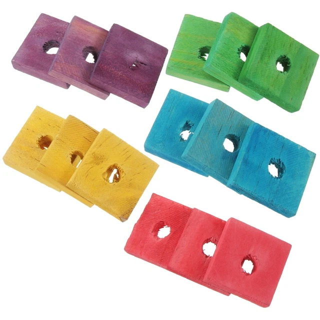 Vogelspielzeug 50 Stück pädagogische Papagei Holzclip Spielzeug Funny