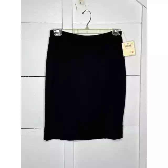 Dana Buchman Black Merino Wool Skirt Size Large NEW! *Read Description*
