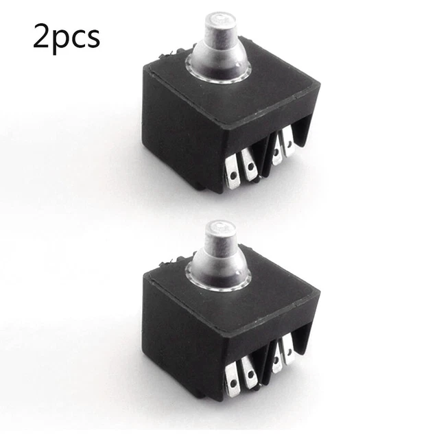 Lot De 2 Interrupteurs à Bouton-Poussoir De Rechange Pour Meuleuse D'Angle 100 Mm - Fiables Et Faciles à Installer