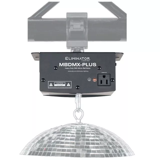Moteur à boule disco miroir club Eliminator Lighting MBDMX-PLUS robuste 20 pouces... 2