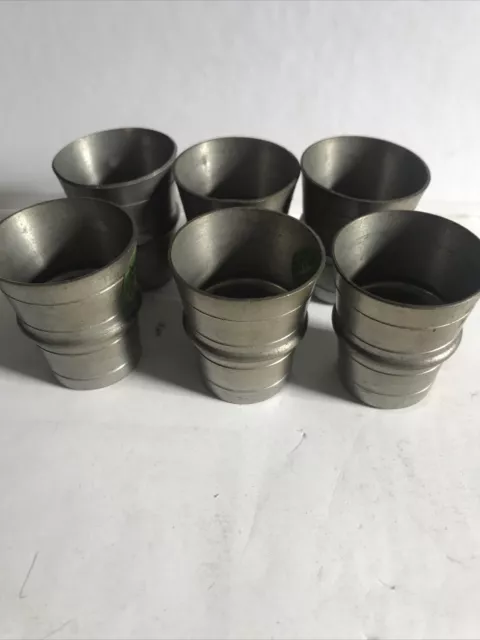 Vintage Reinzinn Creation Pewter Shots X 6