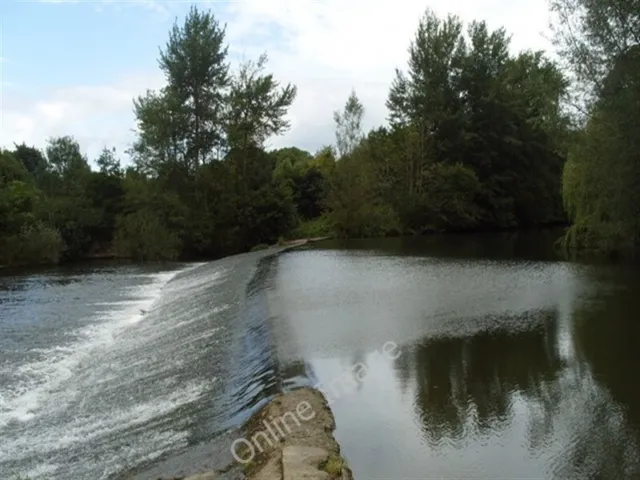 Photo 6x4 River Teme Weir Ludlow Used to control the flow of water to the c2009