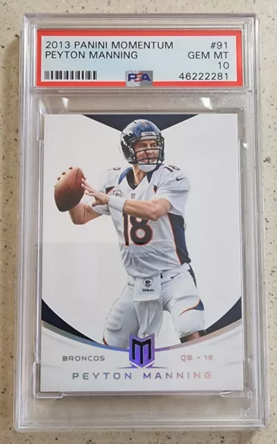 2013 Panini Momentum Peyton Manning /49 Psa 10 MVP TDs Yards Record Season POP 4