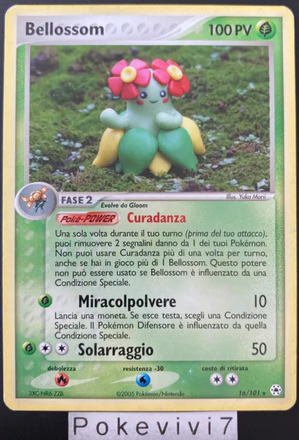 Carte Pokemon BELLOSSOM 16/101 RARE Bloc EX Italien ITA