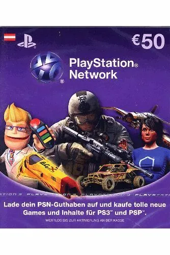 PlayStation Network Card 50 EUR Österreich PSN Code Email
