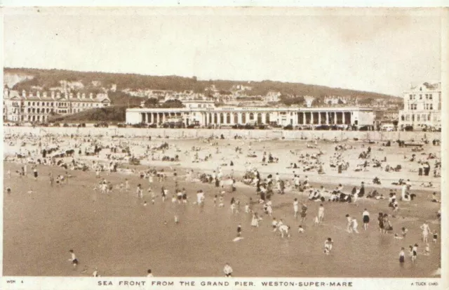 Somerset Postcard - Sea Front from The Grand Pier - Weston-super-Mare Ref TZ3203