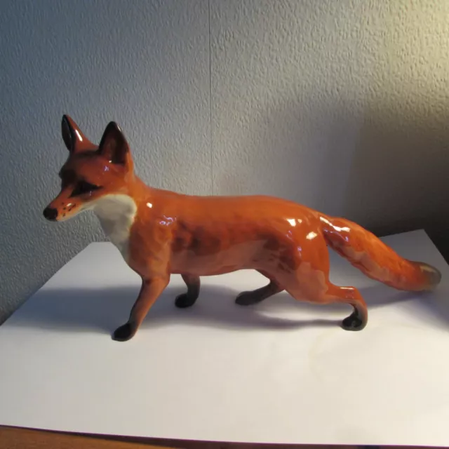 Vintage Large Beswick Fox Model 1016A in Gloss
