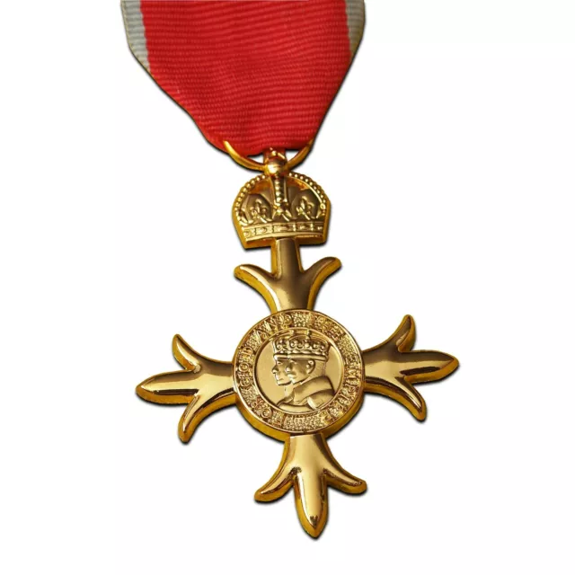 Full Size OBE Civil Medal With 2nd Type Civil Ribbon for Officer British Empire