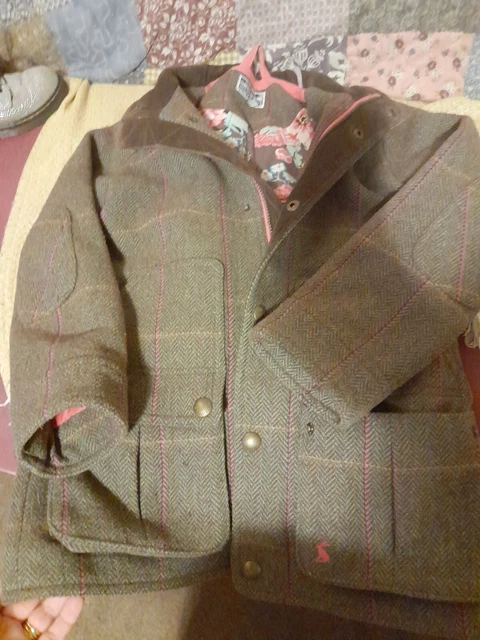 GIRLS JOULES TWEED Field coat age 8 21.00 PicClick UK