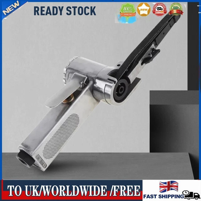 3/8 Inch Air Angle Grinding Machine Heavy Duty Belt Grinder with Sanding Belts