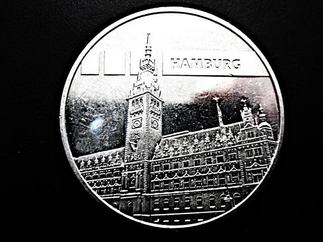 HAMBURG-MEDAILLE 1975 J 100 Jahre Hamburgische Münze 1875-1975 fast st