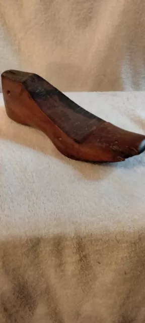 Antique Shoe Wooden Form Great Vintage Presentation COBBLER