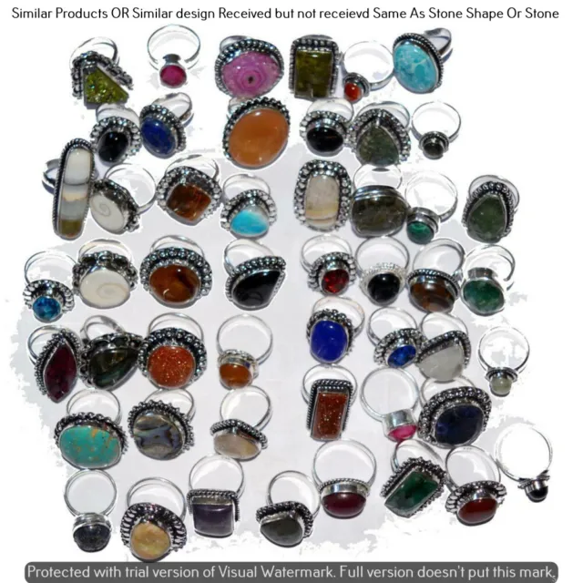 Amethsyt & Mixed 15 Piece Wholesale Ring Lots 925 Sterling Silver Ring NRL-1610