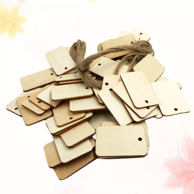 50 Pcs Hanging Home Decoration Blank Wood Slices Wooden Door Signs