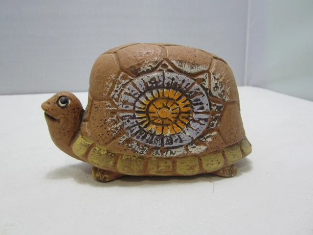 box#27    Vintage Mid-Century SNAIL Coin Bank Ceramic/Clay Made in Japan  6”