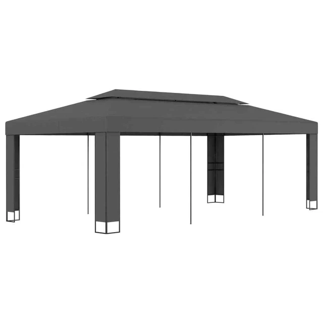Pavillon Doppeldach Gartenzelt Partyzelt Gartenpavillon mehrere Auswahl vidaXL