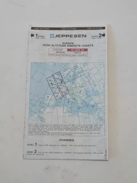 Jeppesen Europe High Altitude Enroute Charts 2004