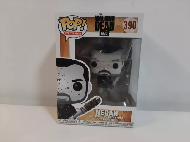 Pop Vinyl Figure - The Walking Dead - Negan #390 Black & White Bloody