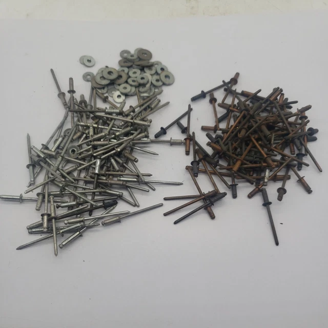 Solid Aluminum Pop Rivets - 9 oz Lot, Head Fasteners, Hardware