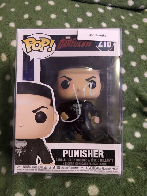 JON BERNTHAL as PUNISHER SIGNED Funko Pop Vinyl JSA COA Daredevil 216 *SCRATCHES