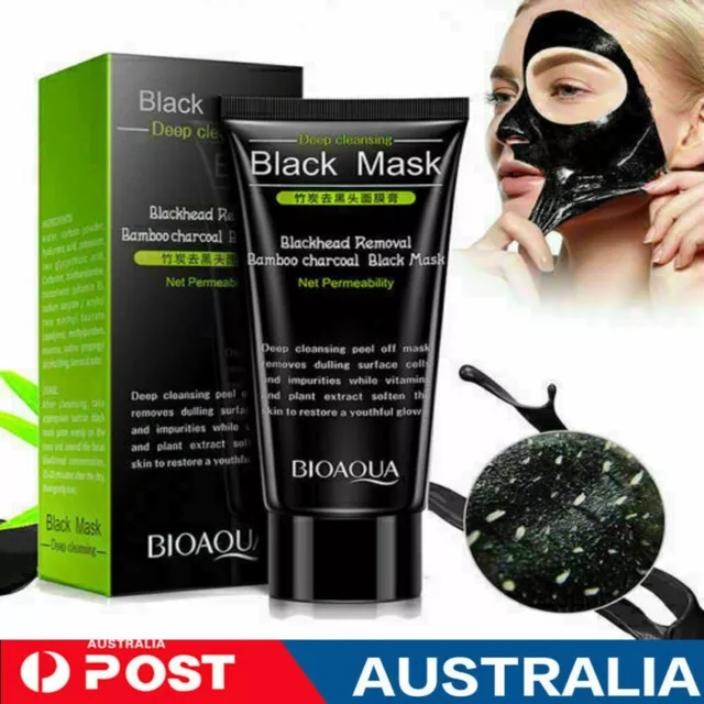 Deep Cleansing Peel-Off Black Purifying Face Mask Charcoal Blackhead Remover AUS