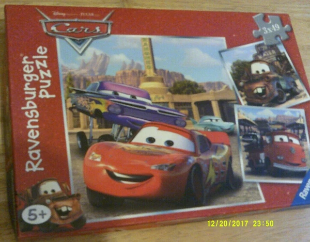 RAVENSBURGER DISNEY PIXAR Cars Jigsaw Puzzle 3 In 1 Box Age 4+ EUR 3,45 ...