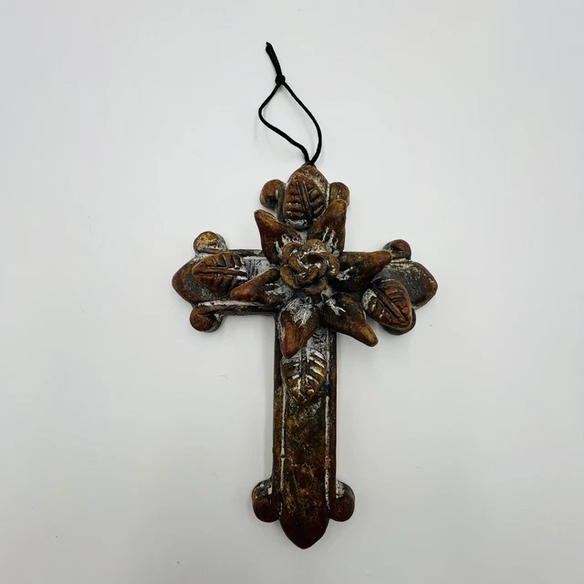 Crosses & Crucifixes, Christianity, Religion & Spirituality  Vintage Sterling Silver Fleur De Lis Dangle Earrings 6.5G / 2.7in main image 0
