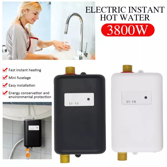 Electric Instant Hot Water System Tankless Shower Heater Under Sink Tap Faucet