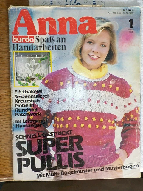 ANNA Spass mit Handarbeiten Kreativ und aktuell Schnell Gestrickt SUPER PULLIS F