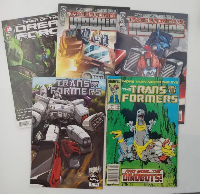 THE TRANSFORMERS #8 1st Dinobots (1985, Marvel) & Other Publishers Lot of 5