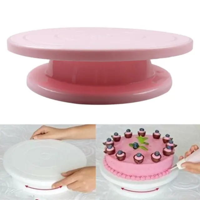 Plaque à gâteau plateau tournant rond support à gâteau rond outil de cuisson