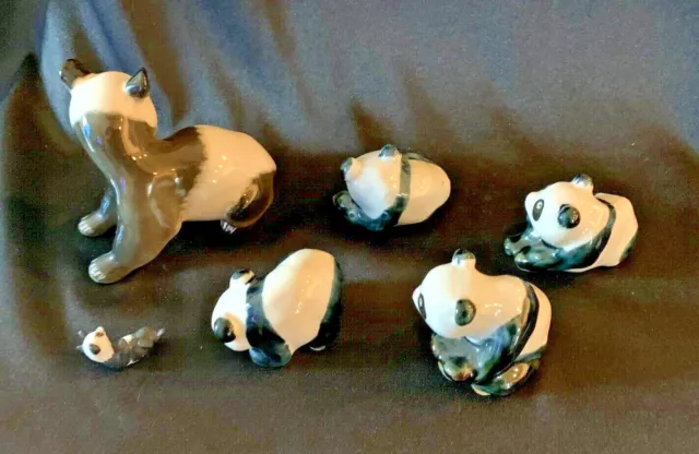 Panda Porcelain Collection | Lot of 6 | Used 2