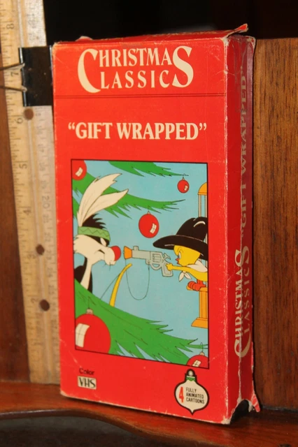 VINTAGE VHS TAPE Christmas Classics Gift Wrapped Sylvester Tweety Bird