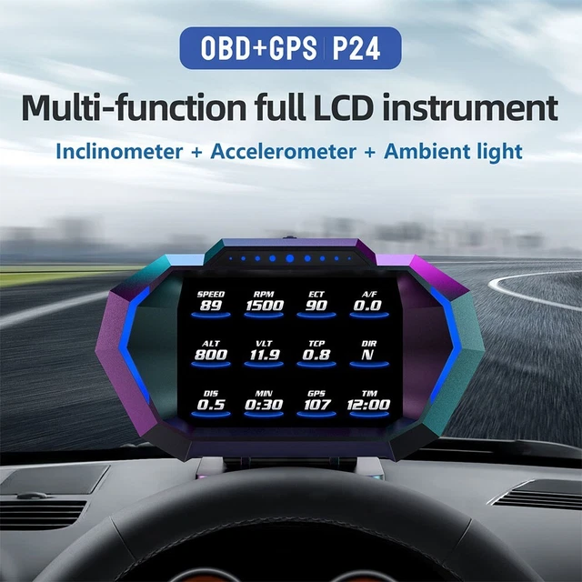 Afficheur Vitesse GPS Pour Tableau De Bord - Alerte Limite De Vitesse - Affichage Numérique Simple - Alimentation USB - 8