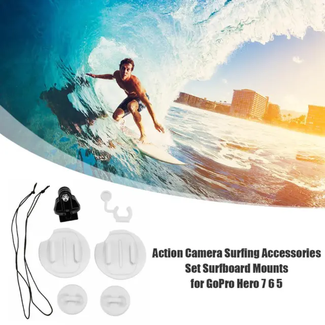 Action Camera Surfing Accessories Set Diving Fixed Surfboard Mounts for GoPro He 3