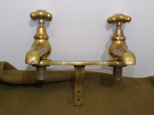Ancien Robinet Laiton Porcher Cuisine Baignoire Faucets Brass vintage old 20's