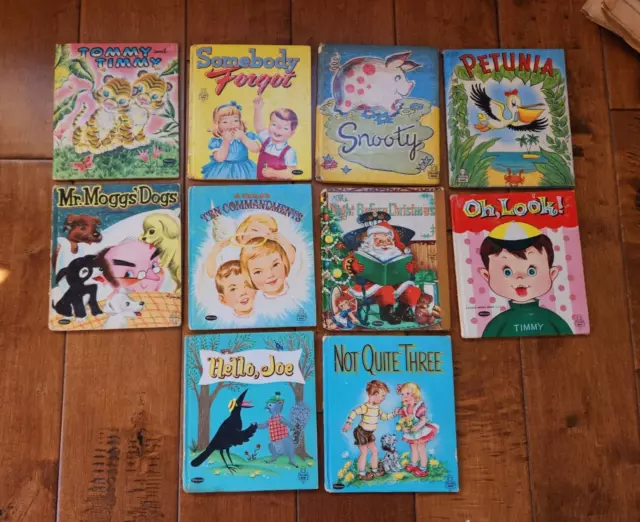 LOT of 10 - 1950's Rand McNally Junior Elf Children's Books DEAL!