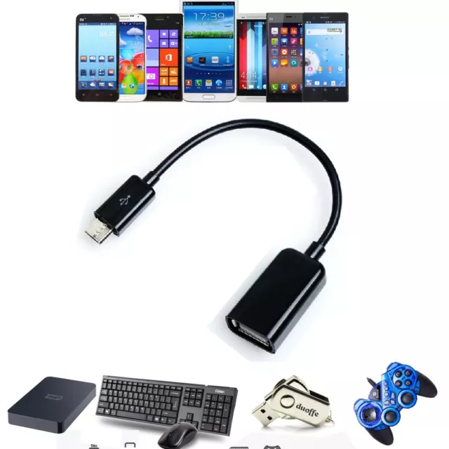 USB OTG  Adapter Cable Cord Lead ForAmazon Kindle Fire B0051VV05S Tablet PC_gm