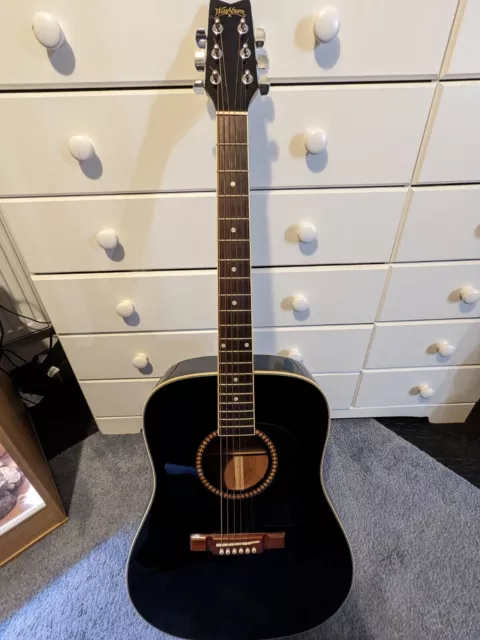 Washburn d10sb acoustic guitar deals