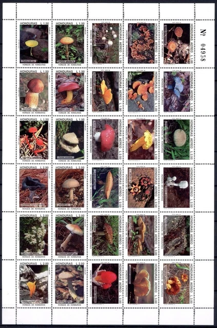 Honduras ZD BG mit 1257-1286 postfrisch Pilze #JY441