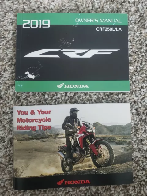 2019 HONDA CRF250L CRF250L/LA OWNERS MANUAL and Riding Tips