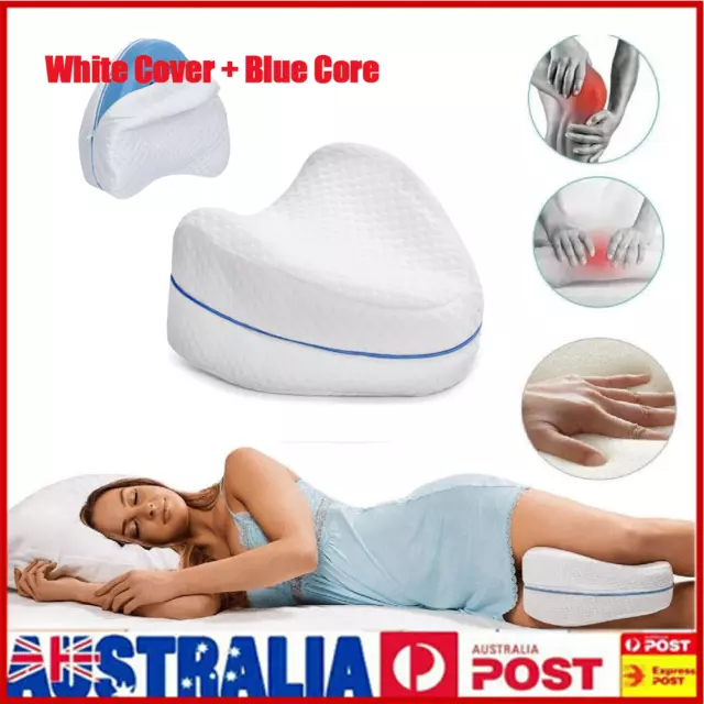 Memory Foam Leg Pillow Cushion Knee Support Pain Relief Washable Cover